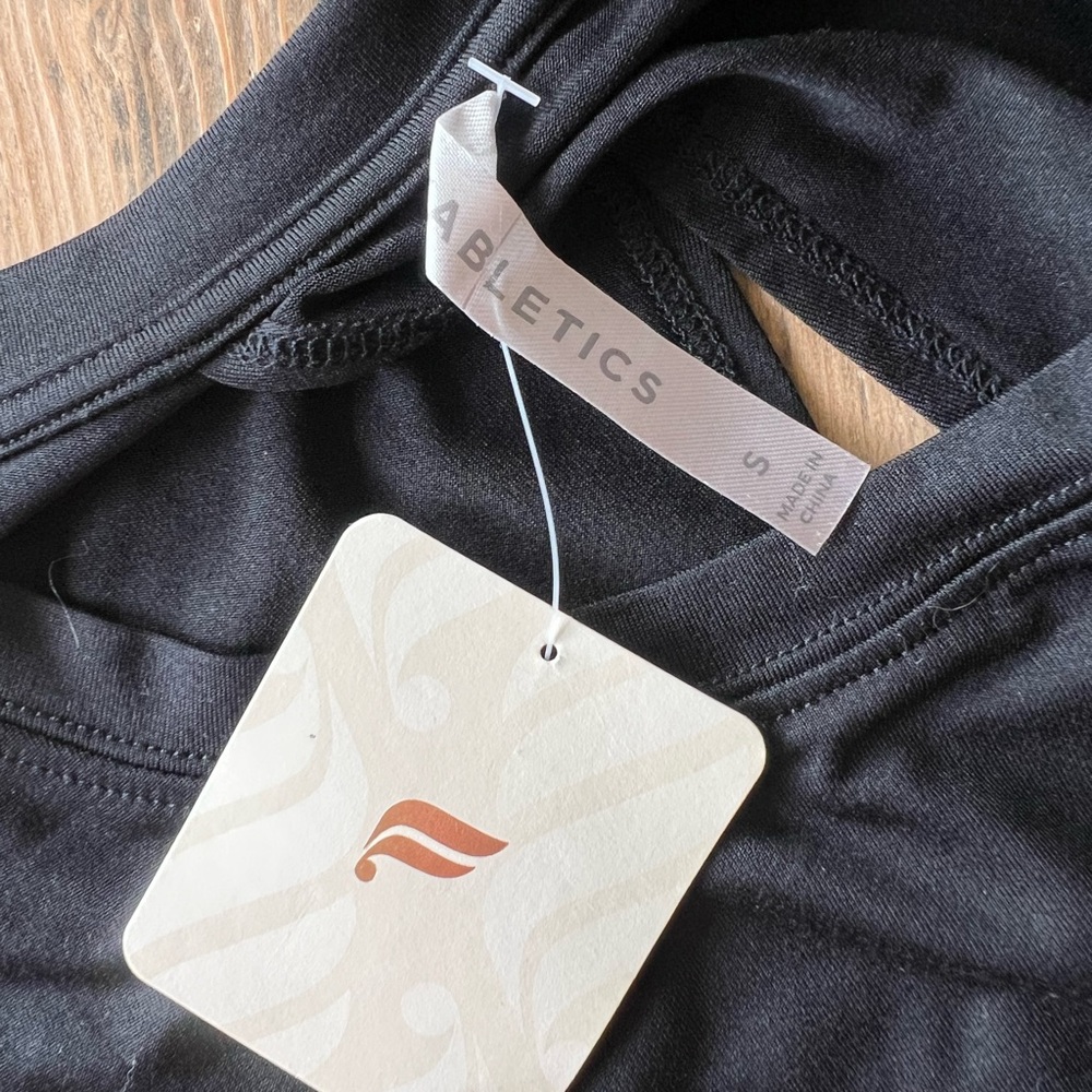 Fabletics Black Open Back Tank
